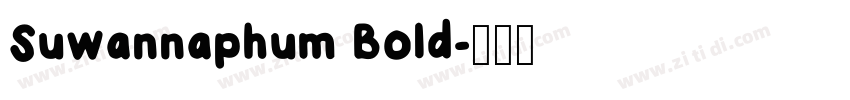 Suwannaphum Bold字体转换